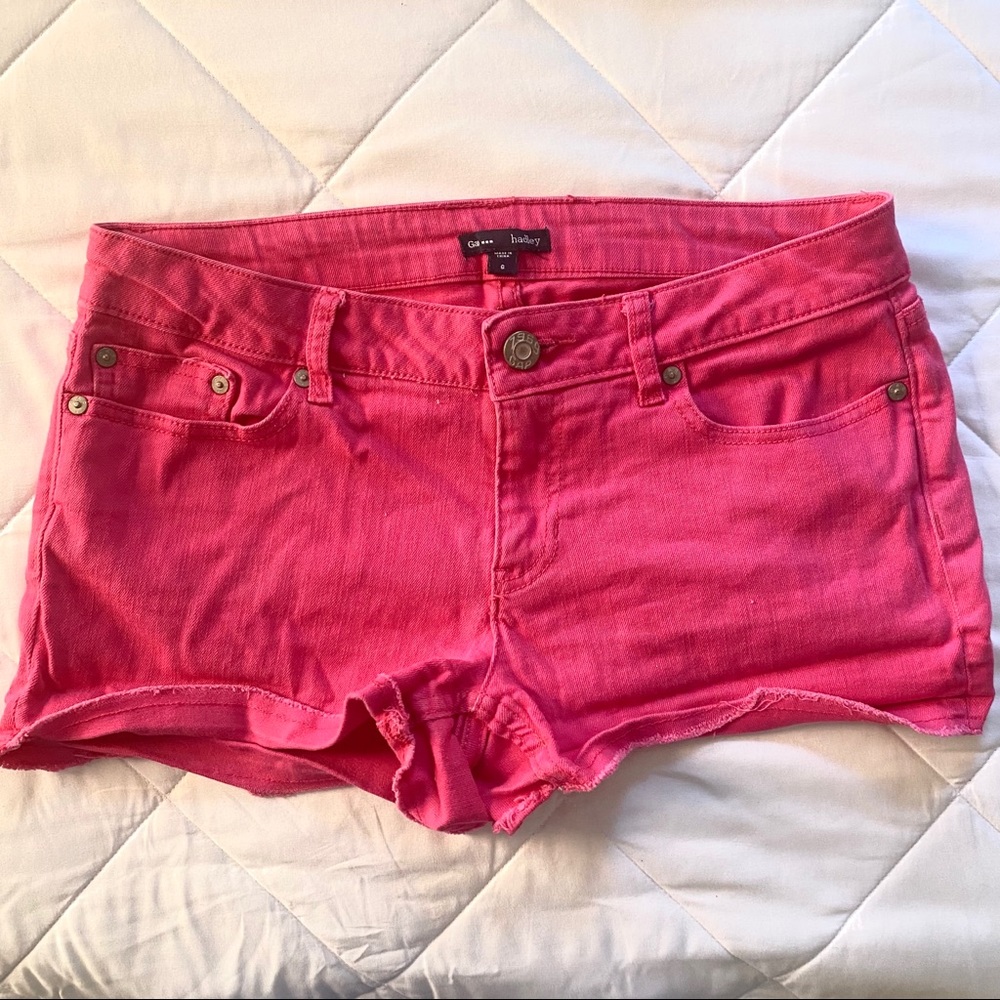 **2/$20** Gap Hadley Pink Denim Stretch Shorts